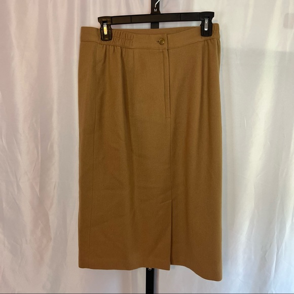 Sag Harbor Wool Blazer and Skirt Set Brown, size 12 - Picture 10 of 11